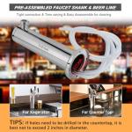 3-Tap Stainless Steel Beer Kegerator Dispenser