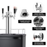 3-Tap Stainless Steel Beer Kegerator Dispenser