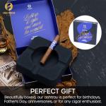 Unbreakable Outdoor Cigar Ashtray with 4 Rests