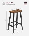 Stylish Set of 2 Counter Height Bar Stools