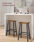 Stylish Set of 2 Counter Height Bar Stools