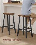 Stylish Set of 2 Counter Height Bar Stools