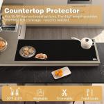 Large Black Silicone Counter Mat - Heat Resistant
