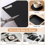 Large Black Silicone Counter Mat - Heat Resistant