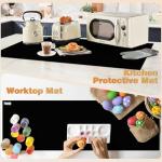 Large Black Silicone Counter Mat - Heat Resistant