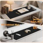 Large Black Silicone Counter Mat - Heat Resistant
