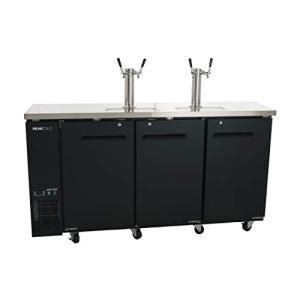 3-Door Double Tower Kegerator Beer Dispenser