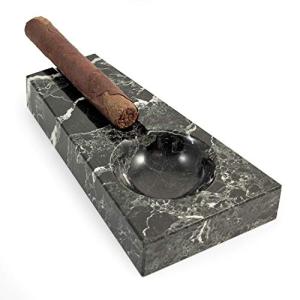 Genuine Marble Cigar Ashtray with Single Rest