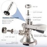 German A System Keg Coupler with Relief Valve