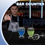 3-Pack Non-Slip Rubber Bar Mats for Home Use