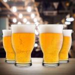 USA Made Nucleated Pint Glasses - 4 Pack