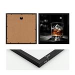 Whiskey Bottle Canvas Wall Art Set of 4