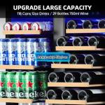 Dual Zone Wine and Beverage Refrigerator, 30 Inch