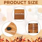 60 Pcs Acacia Wood Coasters for DIY Crafts