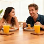 60 Pcs Acacia Wood Coasters for DIY Crafts