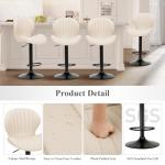 Set of 4 Modern Swivel Bar Stools