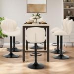 Set of 4 Modern Swivel Bar Stools