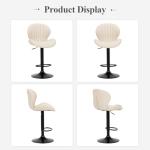 Set of 4 Modern Swivel Bar Stools
