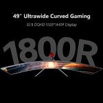 49" Curved Ultrawide Gaming Monitor with 5K2K Resolution