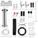 Dual Tap Kegerator Tower Kit with Drip Tray