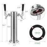 Dual Tap Kegerator Tower Kit with Drip Tray