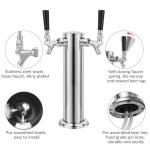 Dual Tap Kegerator Tower Kit with Drip Tray