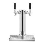Dual Tap Kegerator Tower Kit with Drip Tray