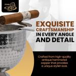 Stinky Cigar Tall Windproof Ashtray - Silver