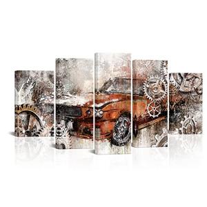 Rustic Old Car Canvas Prints for Man Cave