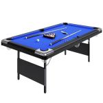 Portable 6-7 ft Folding Pool Table for Man Cave