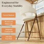 Beige Counter Height Bar Stools Set of 2