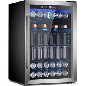 145 Can Beverage Refrigerator and 37-Bottle Wine Fridge