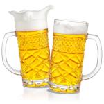 Set of 2 Heavy Beer Mugs with Handle