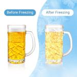 Set of 2 Heavy Beer Mugs with Handle