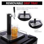 Single Faucet Kegerator Beer Cooler - Stainless Steel