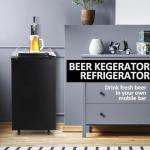 Single Faucet Kegerator Beer Cooler - Stainless Steel