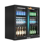 Back Bar Cooler with LED Lighting and Glass Doors