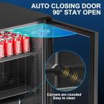 Back Bar Cooler with LED Lighting and Glass Doors