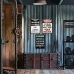 Funny Metal Wall Decor for Man Cave