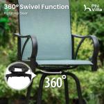 7-Piece Outdoor Bar Dining Set with Swivel Stools