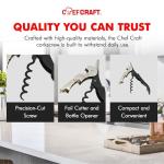 Chef Craft Waiters Corkscrew with Foil Cutter