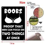 Men Can Focus On Two Things Metal Sign
