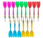 15-Piece Assorted Color Steel Tip Darts Set