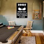 Men Can Focus On Two Things Metal Sign