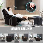 Massage Rocker Recliner Chair with USB Ports