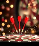 15-Piece Assorted Color Steel Tip Darts Set