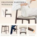 Mid Century Modern Bar Stools Set of 4