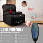 Massage Rocker Recliner Chair with USB Ports