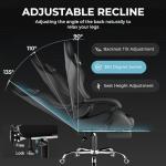 GTPLAYER Adjustable Gaming Chair with Footrest & Support