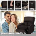 Massage Rocker Recliner Chair with USB Ports